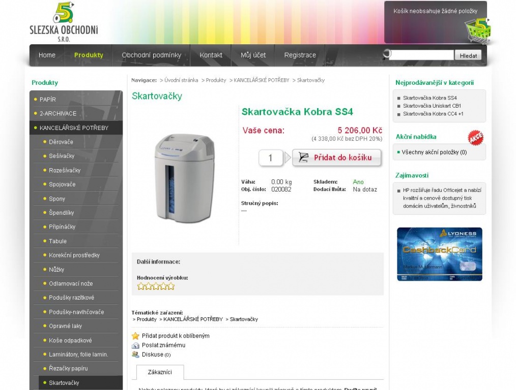 B2C a B2B e-shop pro 5. Slezskou