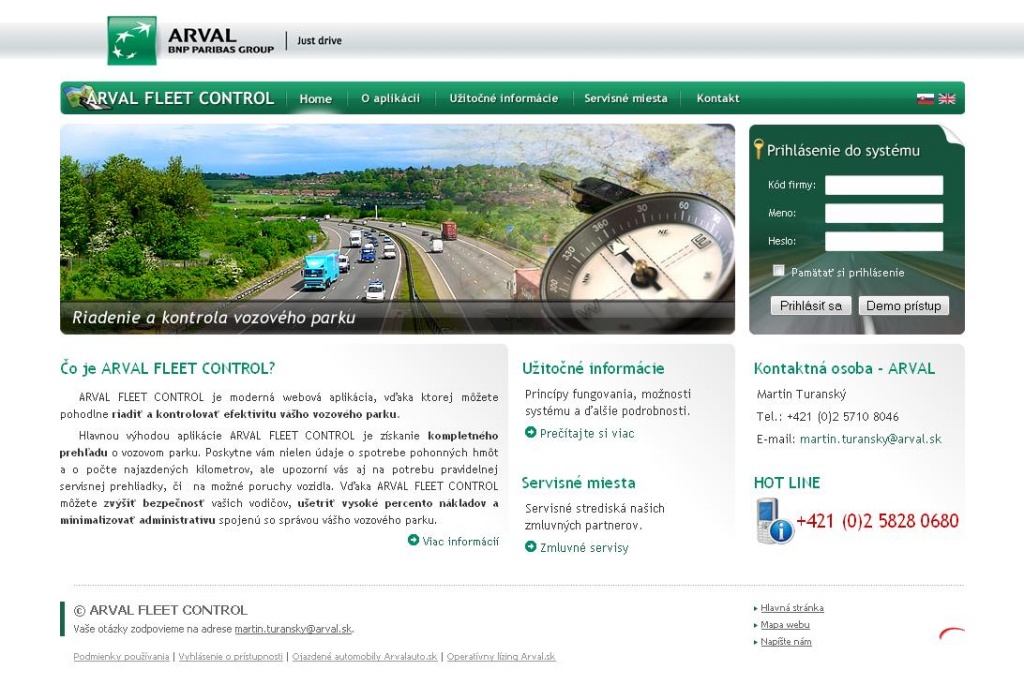 Arval Fleet Control Slovensko
