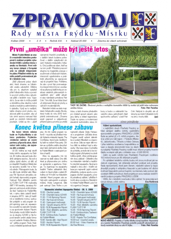 Zpravodaj Rady města Frýdku-Místku Zpravodaj Rady města Frýdku-Místku