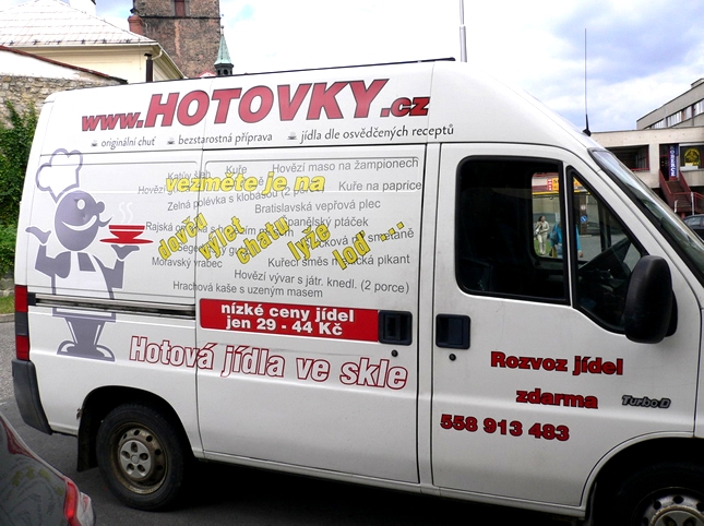 Polep automobilů "HOTOVKY"