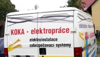 Polep auta "KOKA - elektropráce"