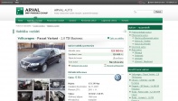 Aukční portál pro Arval CZ