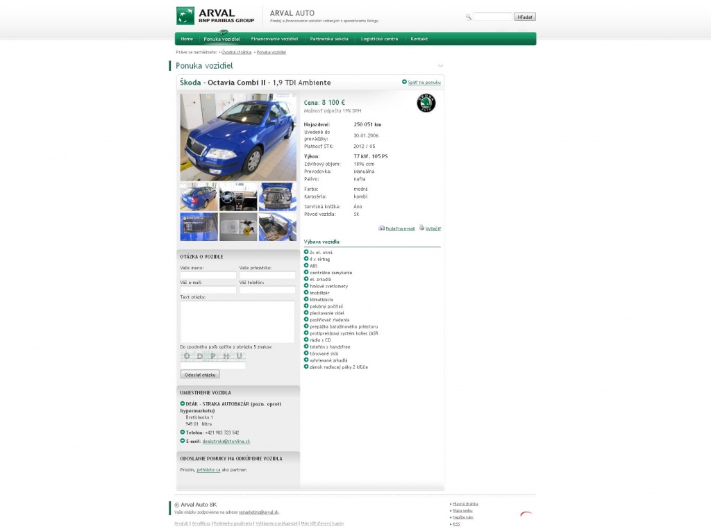 ARVAL AUTO Slovenská republika ARVAL AUTO Slovenská republika